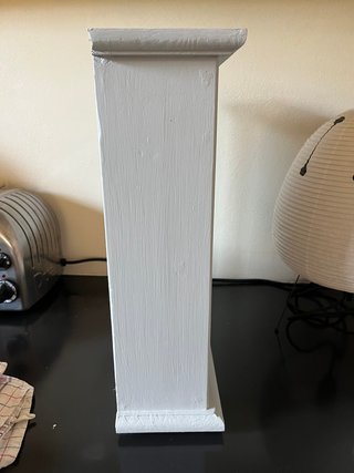 Mobiletto porta barattoli in legno grigio