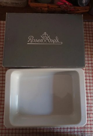 Pirofile Rosenthal in porcellana bianca
