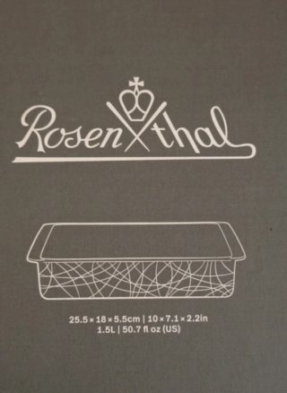 Pirofile Rosenthal in porcellana bianca
