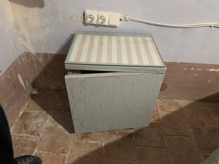 Conjunto 2 mesitas noche madera cristal