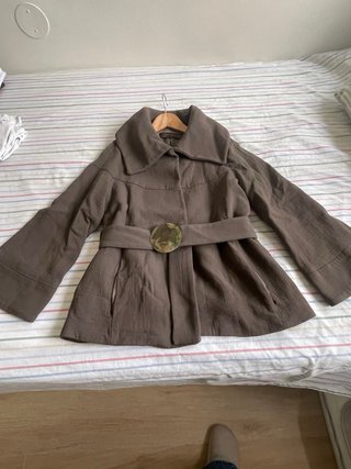 Chaqueta capa Zara Talla Única Gris