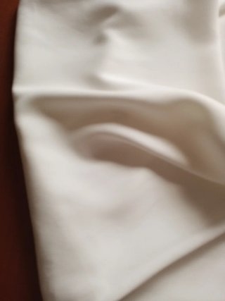 Tela blanca de crepe
