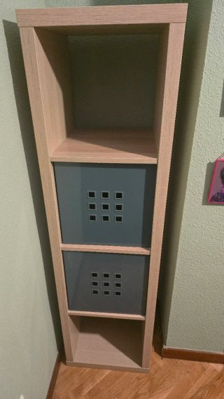 Scaffale Ikea Kallax Effetto Rovere 42x147
