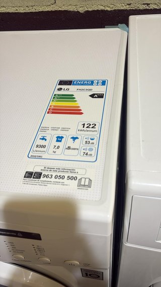 Lavadora LG 7kg 1200rpm - Perfecto estado
