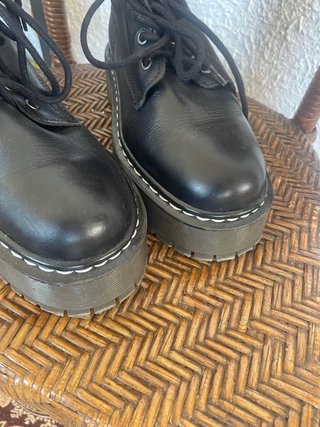Botas militares negras plataforma
