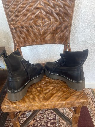 Botas militares negras plataforma