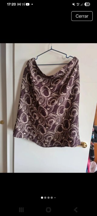 Falda estampada talla 54