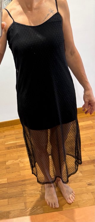 Vestido de fiesta negro con chaquetilla