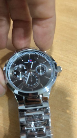 Reloj Tommy Hilfiger Negro y Plateado