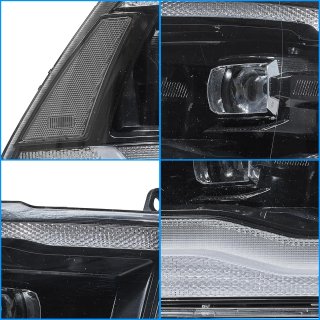 VLAND Full LED Faros para Dodge Ram 1500 Ram 2500 3500 2009-2018 y RAM 1500 Classic 2019-2021