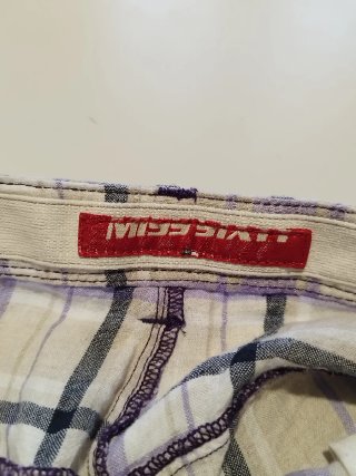 Bermuda cargo Miss Sixty tartan lino