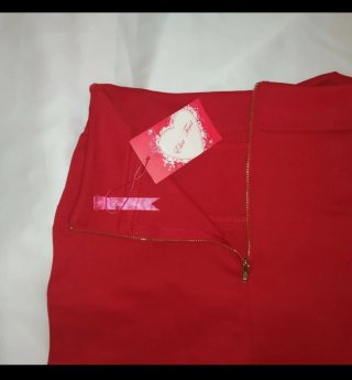 Gonna rossa elasticizzata Elva First S