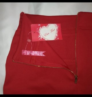 Gonna rossa elasticizzata Elva First S