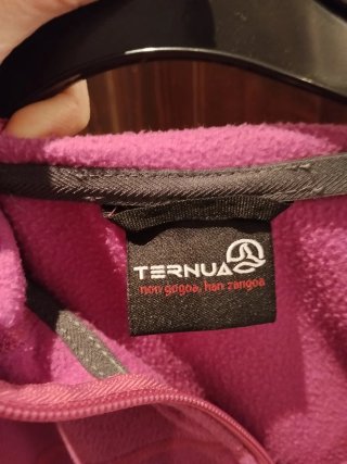 Chaqueta polar Ternua morada y verde