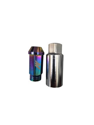 Mishimoto MMLG-125-20LNC Tuercas de bloqueo de aluminio M12x1.25, juego de 20 piezas, cromo Neo