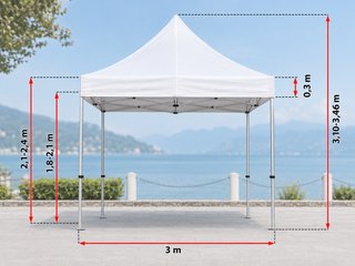 Carpa FleXtents PRO 3x3 Blanca
