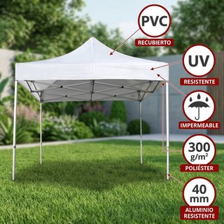 Carpa FleXtents PRO 3x3 Blanca