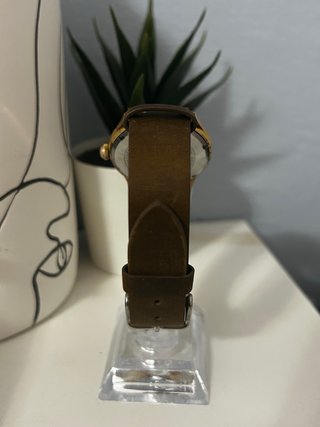Orologio vintage Elco uomo oro e marrone