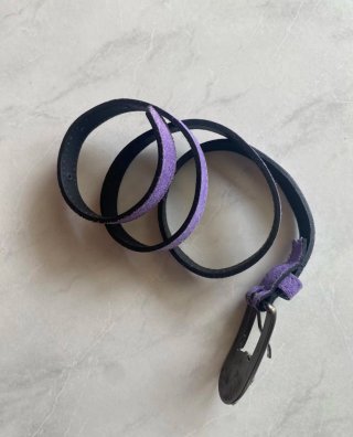 Cintura bambina viola con fibbia decorata