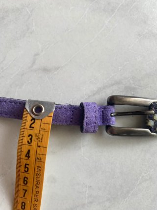 Cintura bambina viola con fibbia decorata