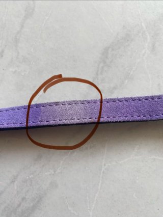 Cintura bambina viola con fibbia decorata