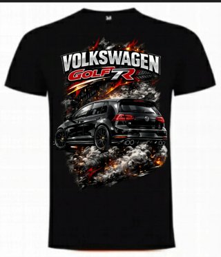 Camiseta Volkswagen Golf R Negra