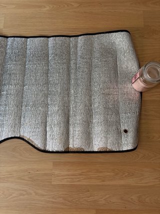Parasol para coche plateado