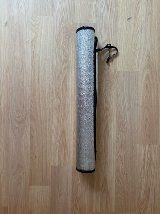 Parasol para coche plateado