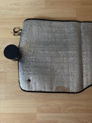 Parasol para coche plateado