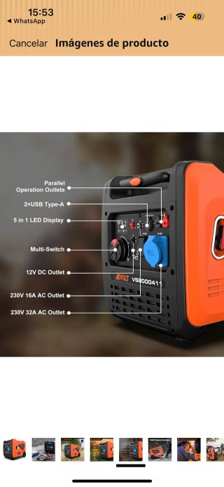 Generador Inverter AIVOLT 6000W Nuevo