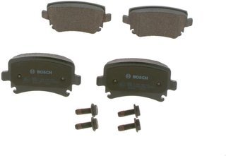 BOSCH Juego de pastillas de freno Trasero | Low-Metallic 0 986 494 053