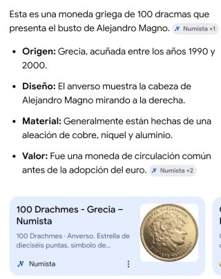 Moneda 100 Dracmas Grecia 1990