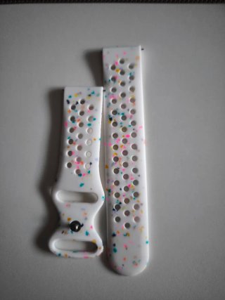 Correa de reloj 22mm multicolor salpicada