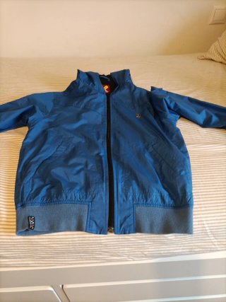 Chaqueta Quiksilver capucha azul T12