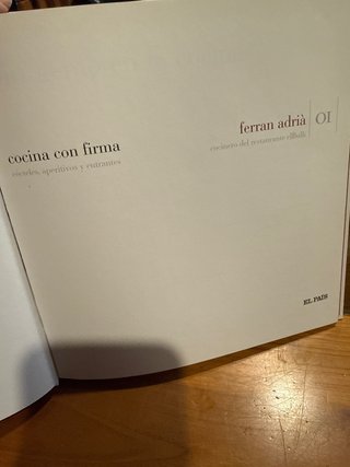 Cocina catalana y cocina con firma Ferran Adria.
