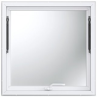 Ventana de Concesión 36"x36", Ventana de Servicio para Camiones de Comida de Aleación de Aluminio con Puerta de Toldillo y Gancho de Arrastre, Ventana de Servicio de Pie hasta 85 Grados para Camio...