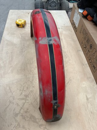 Guardabarros Bultaco Junior Trasero Rojo