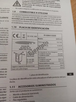 Estufa de pellets Karmek One roja