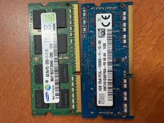 2x 4GB DDR3 SODIMM 12800 RAM