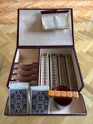 Maletín Póker Antiguo en madera