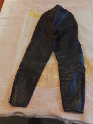 Pantalón de cuero para motorista talla l 52