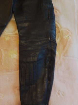 Pantalón de cuero para motorista talla l 52