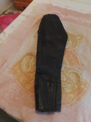 Pantalón de cuero para motorista talla l 52