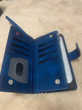 Funda Cartera Mandala Azul Samsung Galaxy