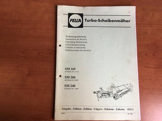 Manual Fella SM165, SM206, SM240