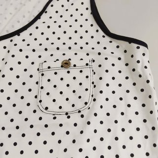 Camiseta tirantes Cortefiel lunares azul/blanco