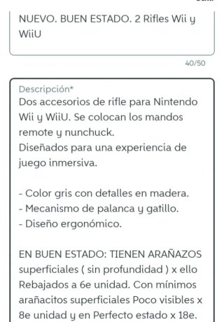 NUEVO. 2 Rifles Wii + Pistola Wii