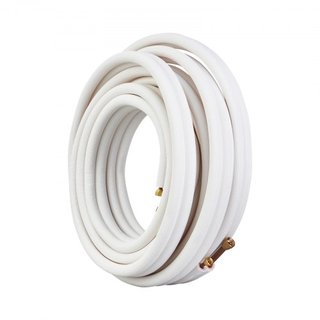 Set di tubazioni Mini Split da 15240mm, tubi in rame da 9,5 e 15,9mm di diametro esterno e isolamento a triplo strato, per refrigerante di aria condizionata Mini Split o pompe di calore