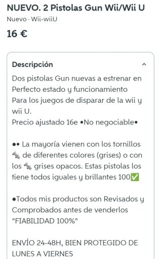 NUEVO. 2 Pistolas Wii + Rifle Wii