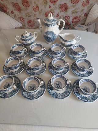 Juego de café Cartuja Pickman 12 servicios